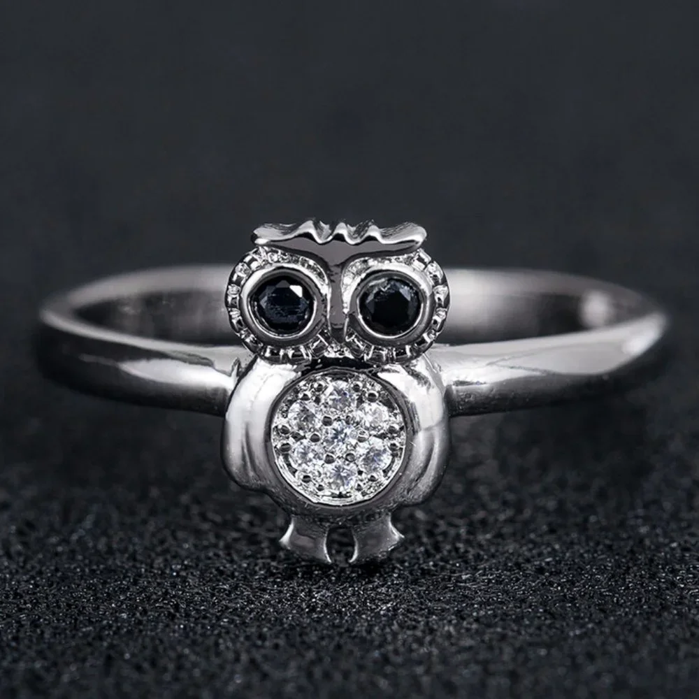925 Silver Plated 3a Cz Cute Ring For Men Women Fb16fa1042
